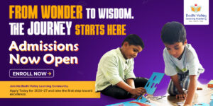 A happy toddlers engaged in independent, screen free play at Bodhivalley Preschool in Madhapur for the 2026 academic year